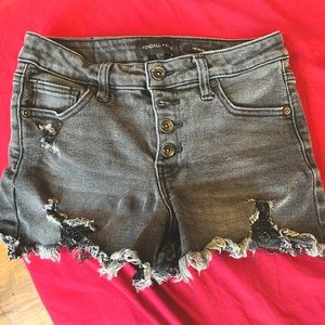 Kendall And Kylie "The Hipster Short" Black Denim - Size 5/27